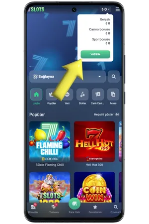 7Slots İlk Para Yatırma