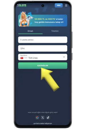 7Slots Kayıt Sonrası